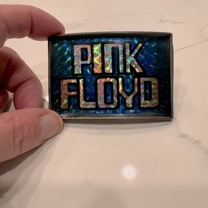 Vintage Pink Floyd one stop posters Los Angeles belt buckle